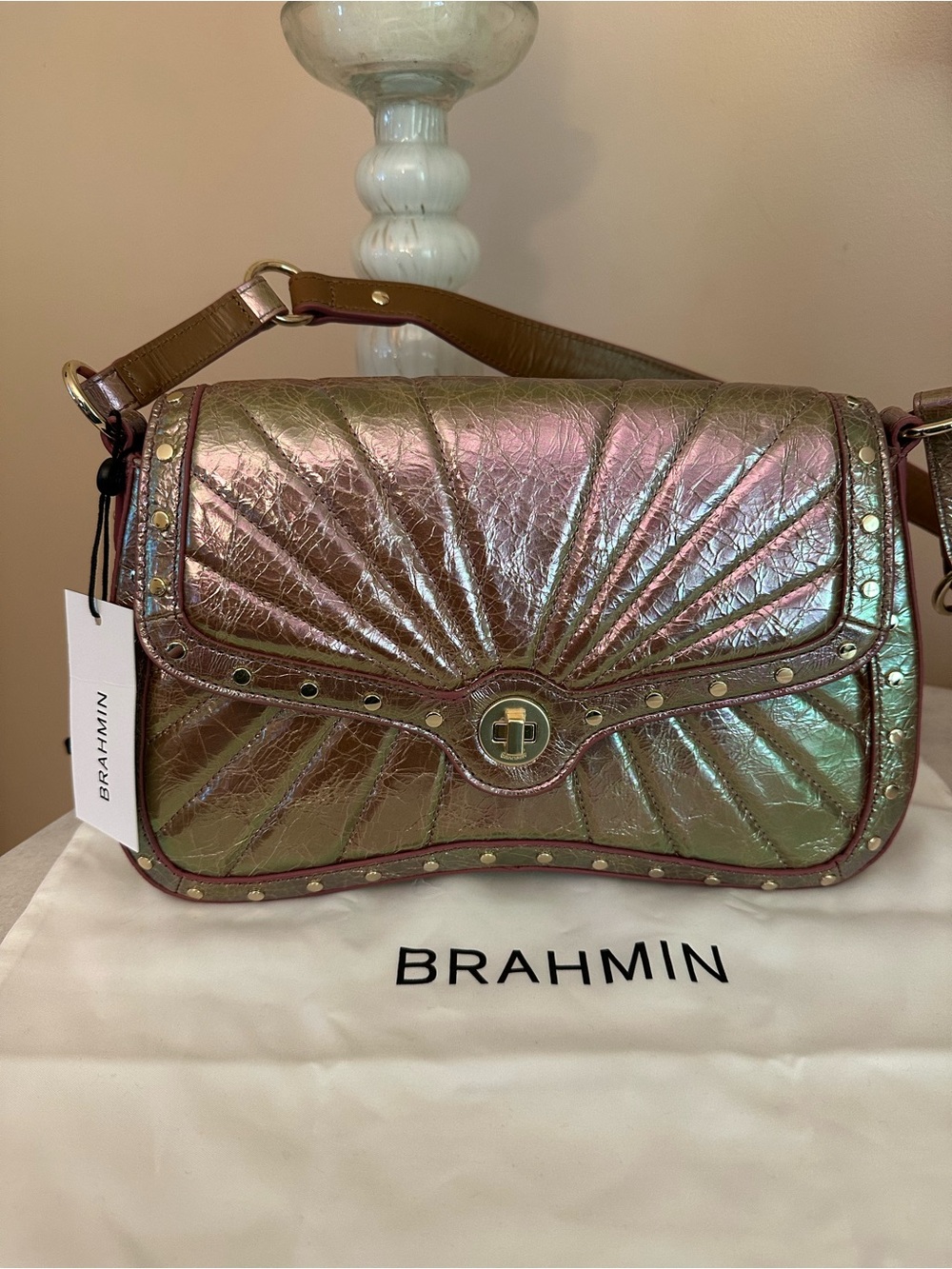 ✨🩷 NWT Brahmin Nerida in Rose Gold Alectrona 🩷✨
